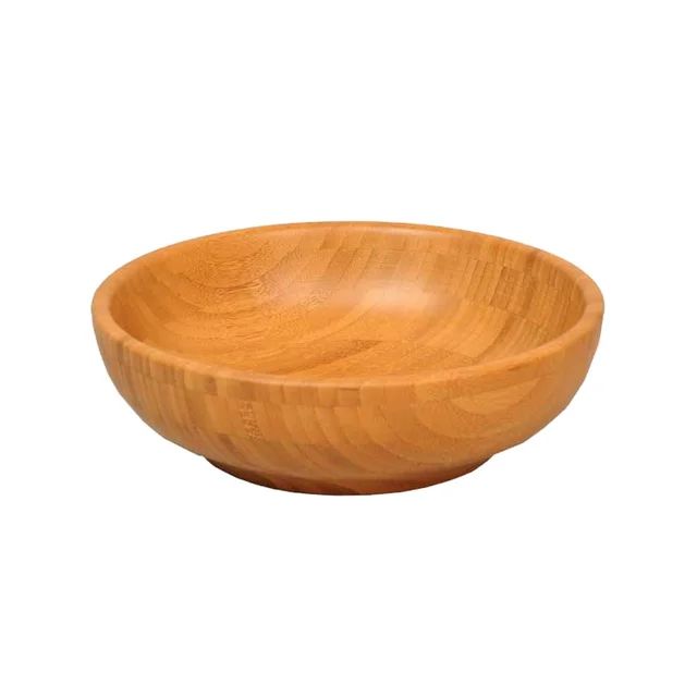 5 inch Handmade Durable Children Tableware Natural Eco Friendly wooden Baby Bowl