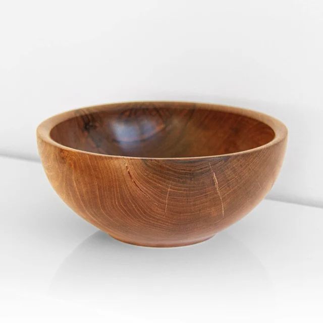 5 inch Handmade Durable Children Tableware Natural Eco Friendly wooden Baby Bowl