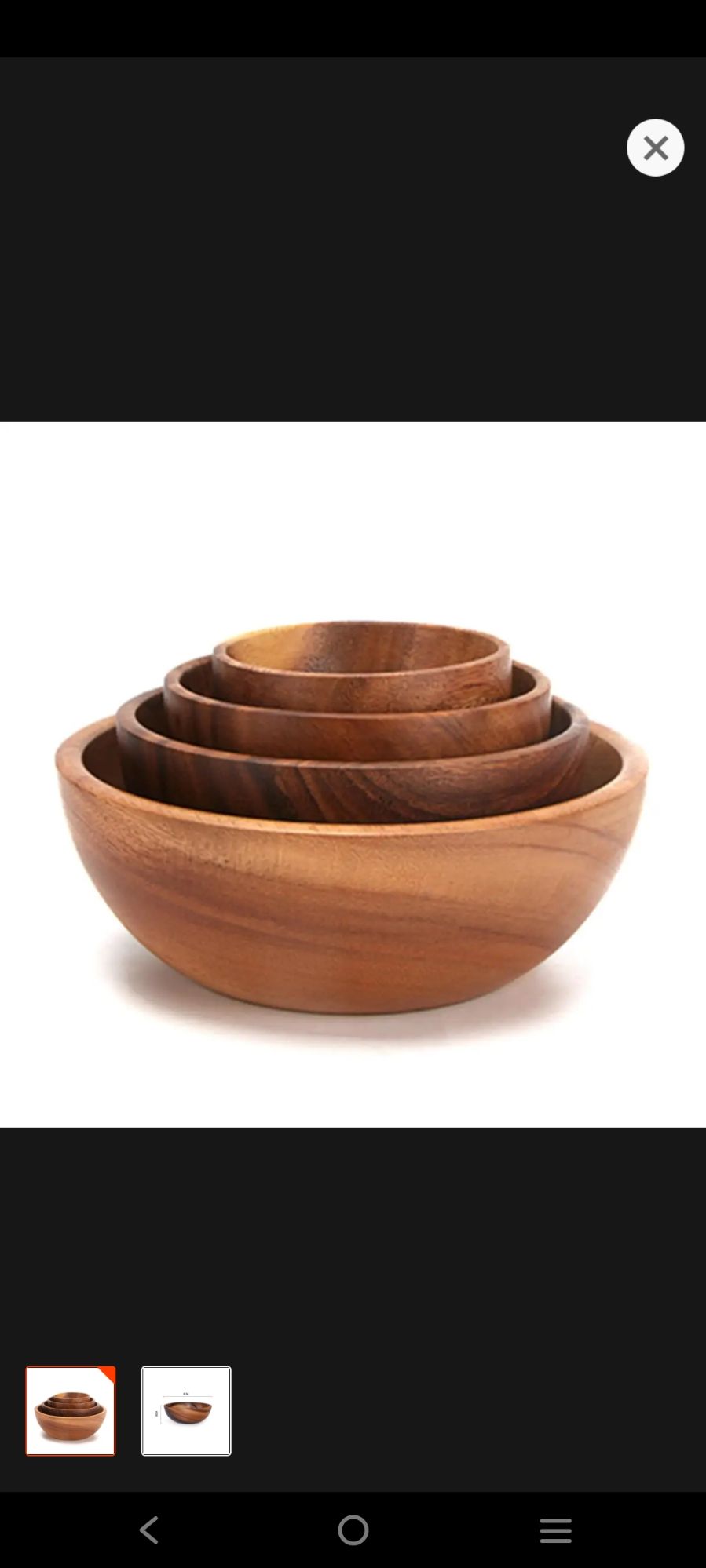 5 inch Handmade Durable Children Tableware Natural Eco Friendly wooden Baby Bowl