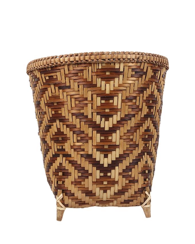 Eco Friendly Handwoven Bamboo Basket  - Brown