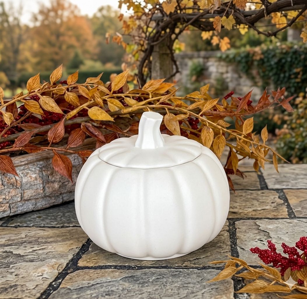 Gypsum showpiece, Cute Pumpkin, Home decor, handmade home decor, decorative item