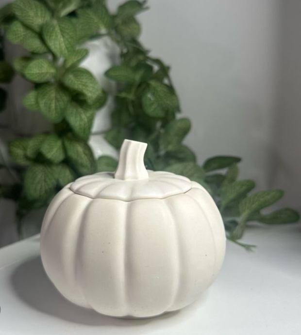 Gypsum showpiece, Cute Pumpkin, Home decor, handmade home decor, decorative item