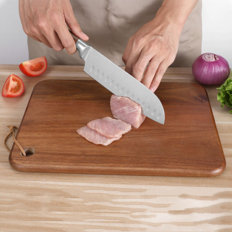 Solid Wood Chopping Board Popular Wooden Carving Board Eco Friendly Mehegony Wood Cutting Board