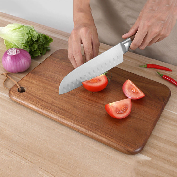 Solid Wood Chopping Board Popular Wooden Carving Board Eco Friendly Mehegony Wood Cutting Board